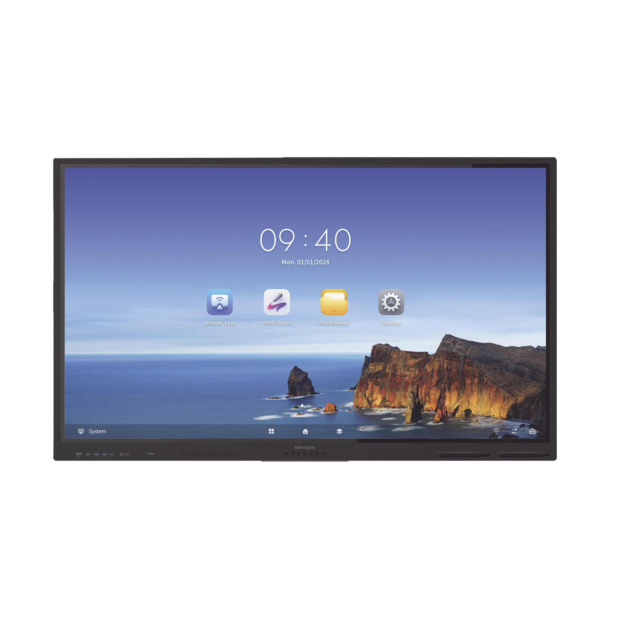 DS-D5B65RB/EL|Pantalla Interactiva Touch de 65" Android 13 / Resolución 4K / Bocinas Integradas / Entradas HDMI / Incluye 2 Lápices para Escribir